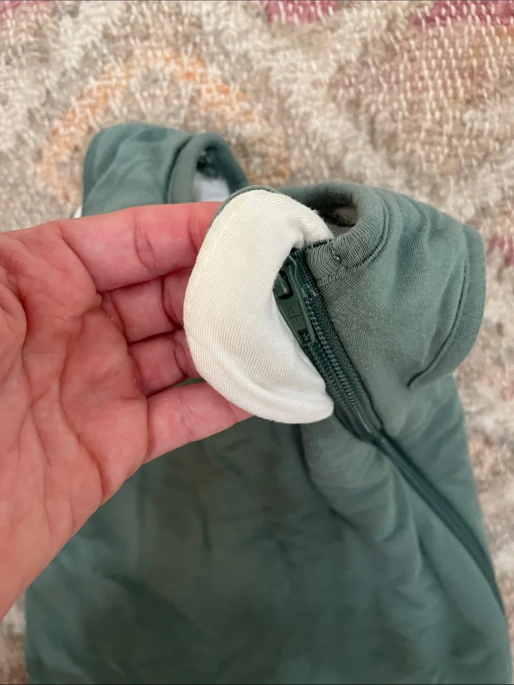 Kyte BABY Dark Green Sleeveless Sleep Sack 1.0 TOG size S or 0-6 months